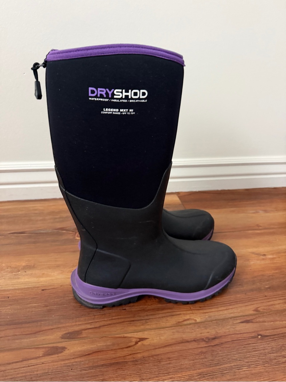 Dryshod Women's Size 10-10.5 Legend MXT Adventure Boot Hi Black/Purple 17”shaft - Picture 5 of 11
